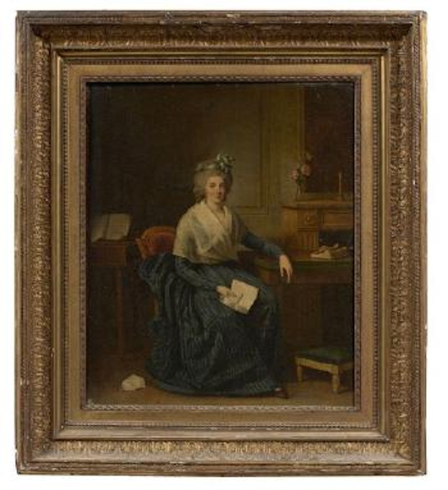 La comtesse de Calvière dans son salon by Louis-Leopold Boilly