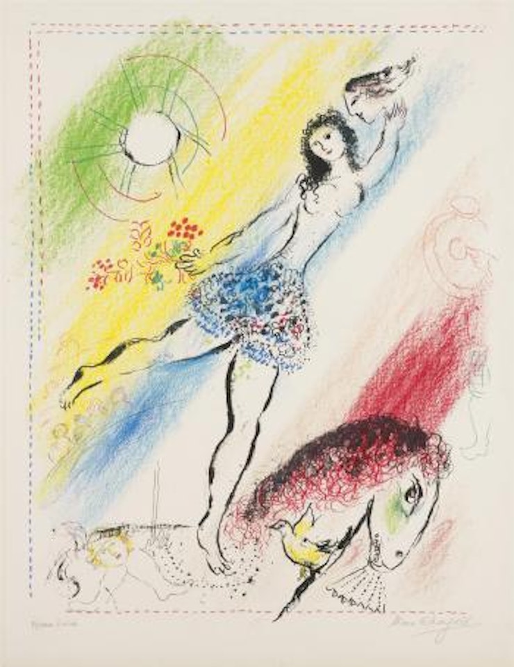 L’Écuyère (Girl Circus Rider) by Marc Chagall