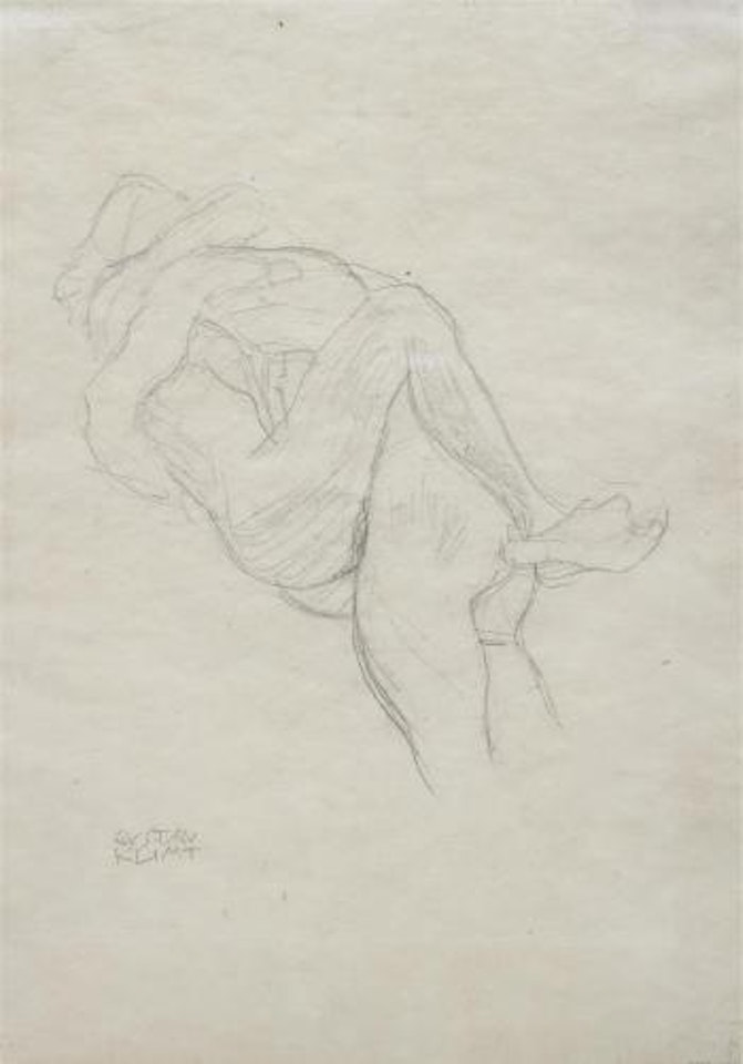 Sich umarmendes Paar (Embracing Couple) by Gustav Klimt