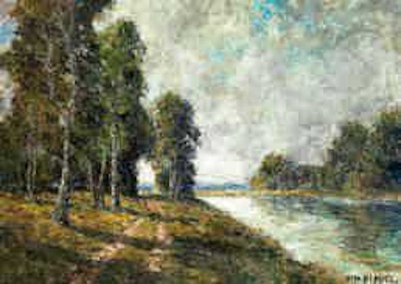 Stimmung am Fluss by Otto Pippel