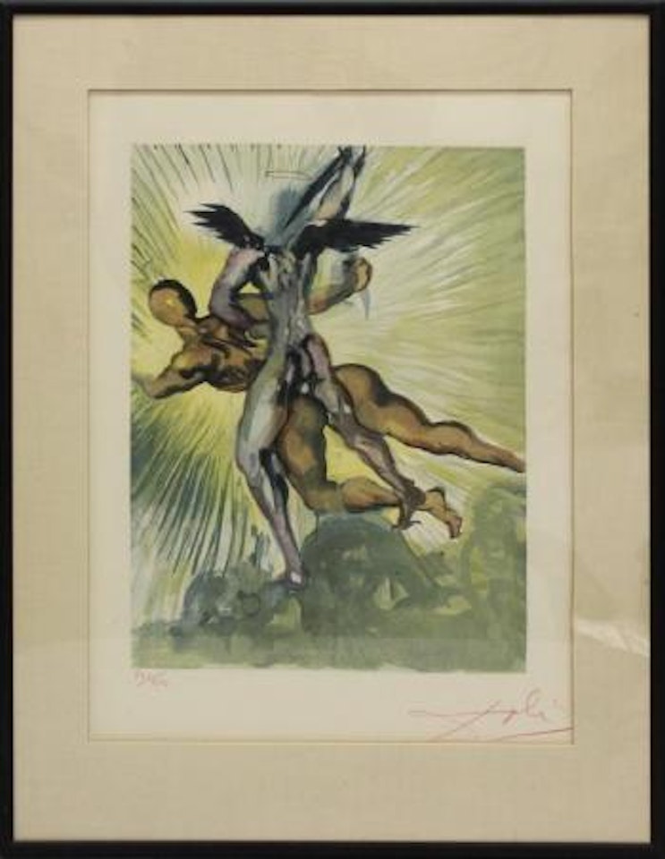 The guardian angels of the valley by Salvador Dali