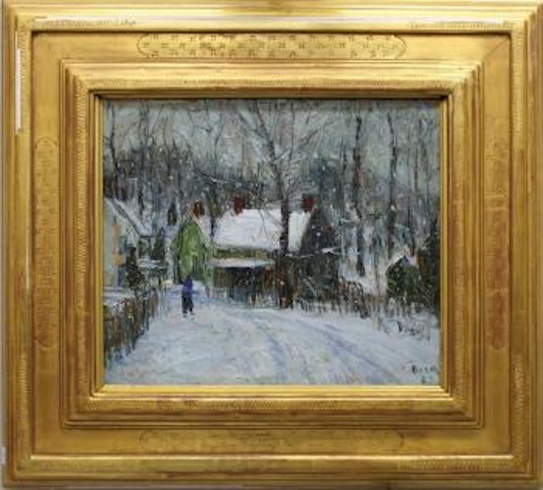 Winter landscape by Walter Emerson Baum