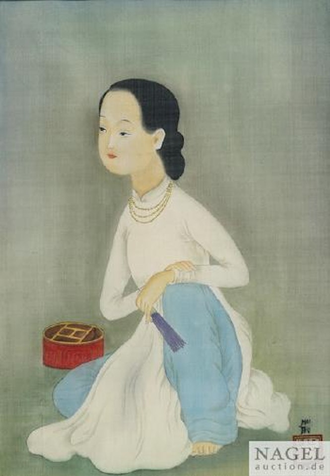 Dame mit Fächer by Mai Trung Thu