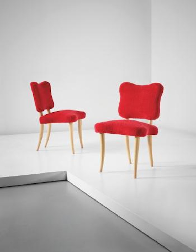 'Trèfle' side chairs by Jean Royere