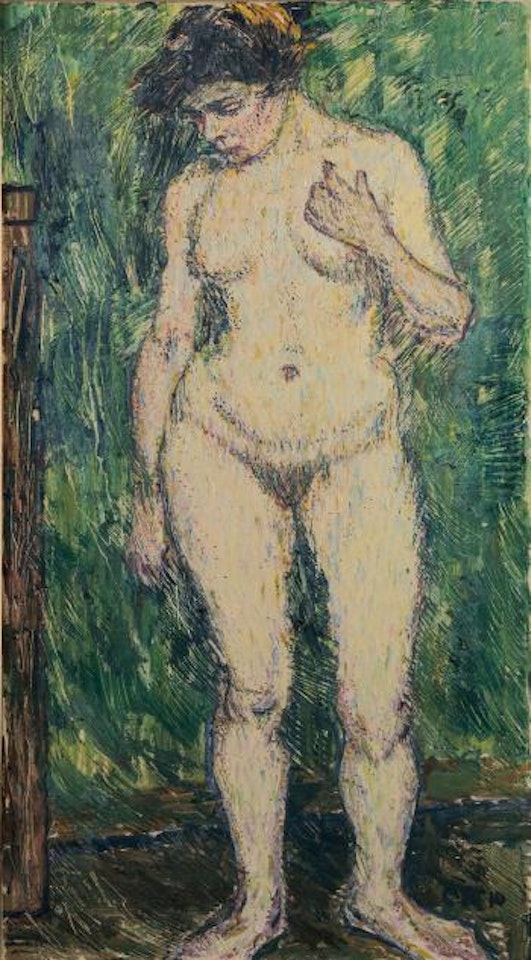 Untitled (Female Nude) by Christian Rohlfs