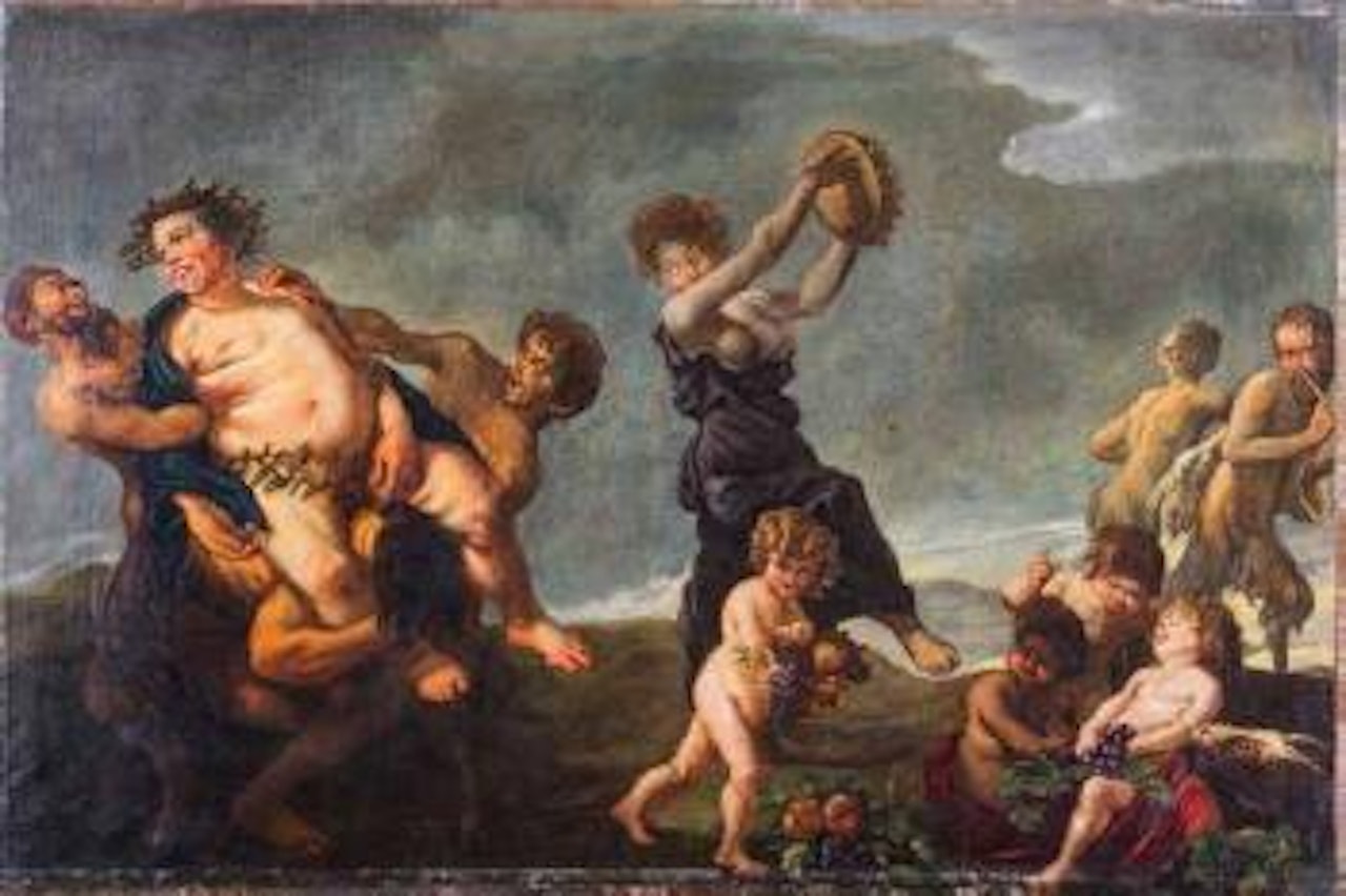 Scena di baccanale con fauni by Peter Paul Rubens