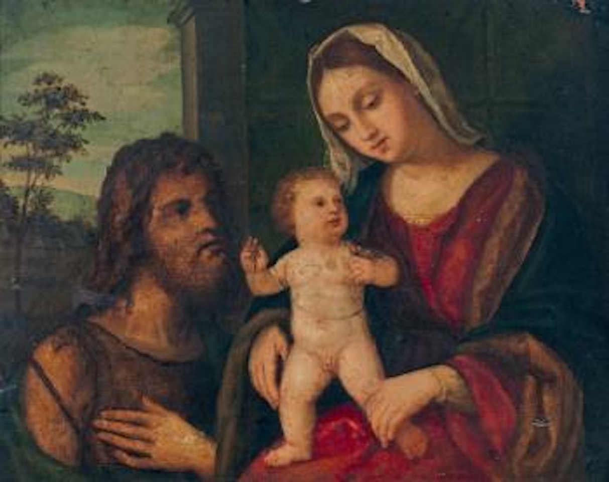 Vierge à l'Enfant avec saint Jean Baptiste by Giovanni Bellini