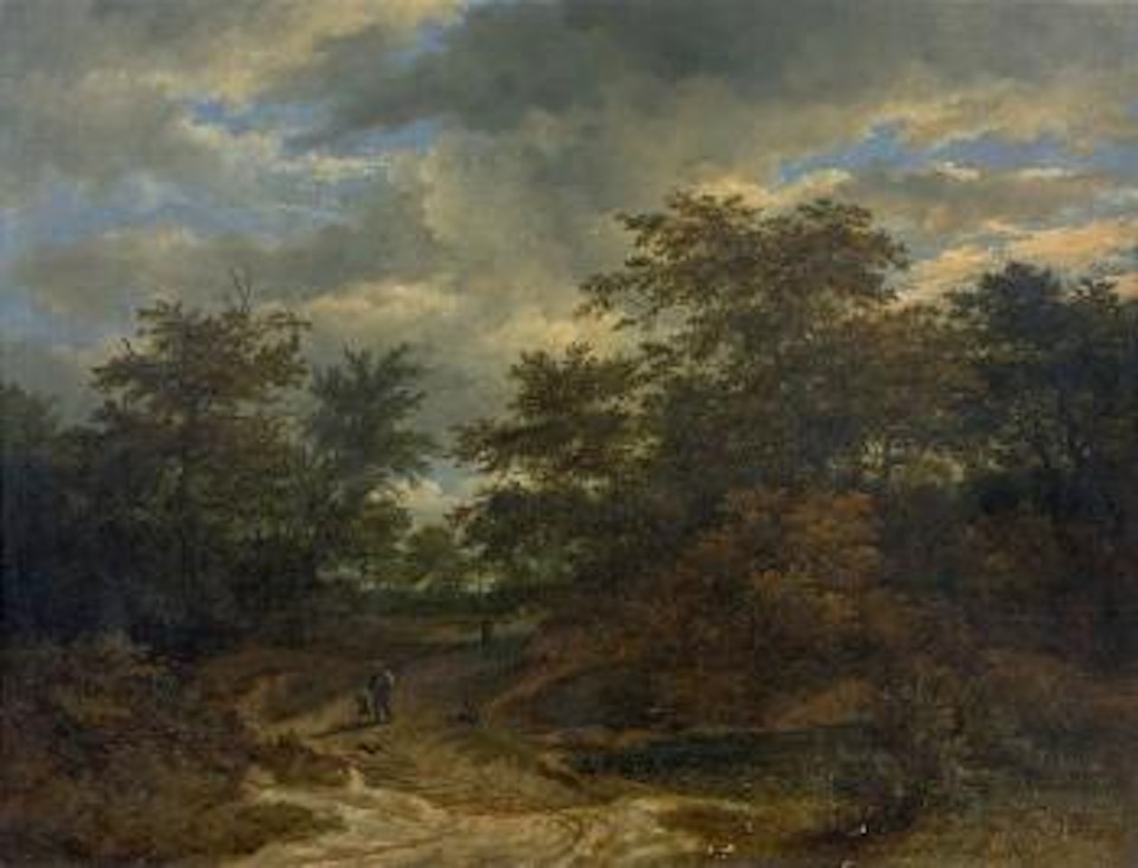Chemin tournant dans la forêt by Jacob Salomonsz. van Ruysdael