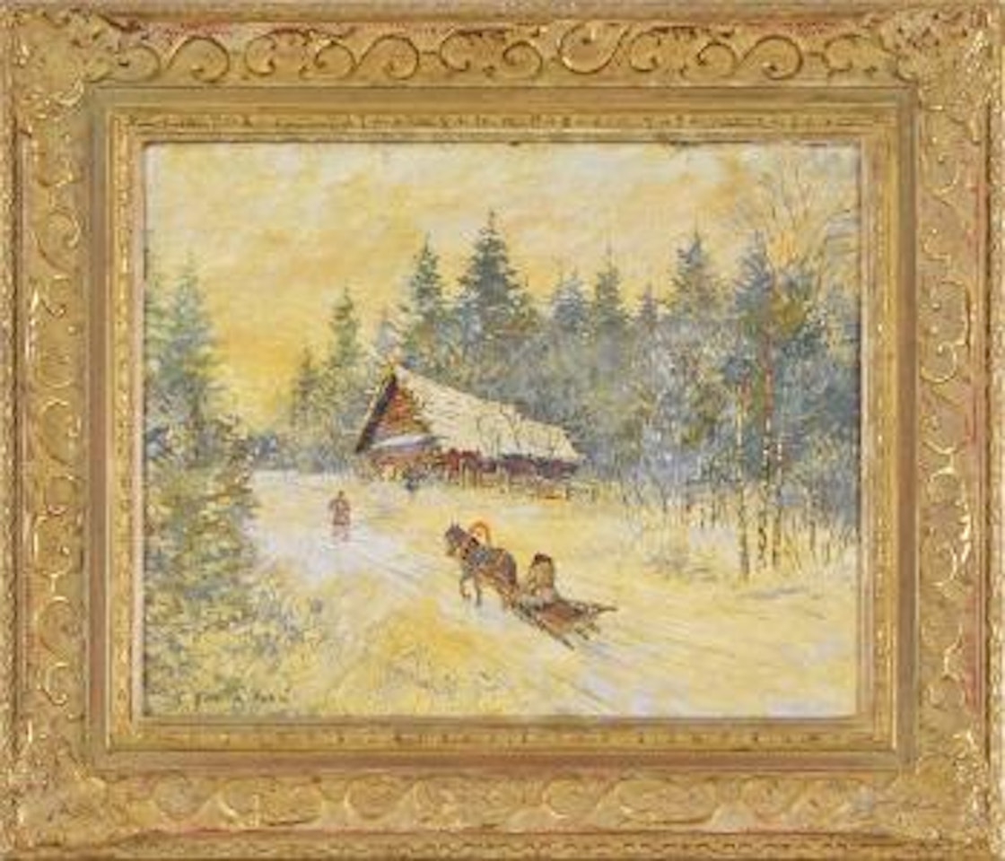 Paysage hivernal, Russie by Konstantin Alekseevich Korovin