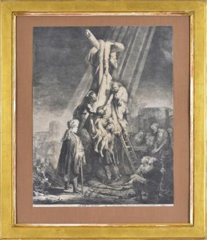 La Descente de Croix by Attributed to Rembrandt Harmensz van Rijn