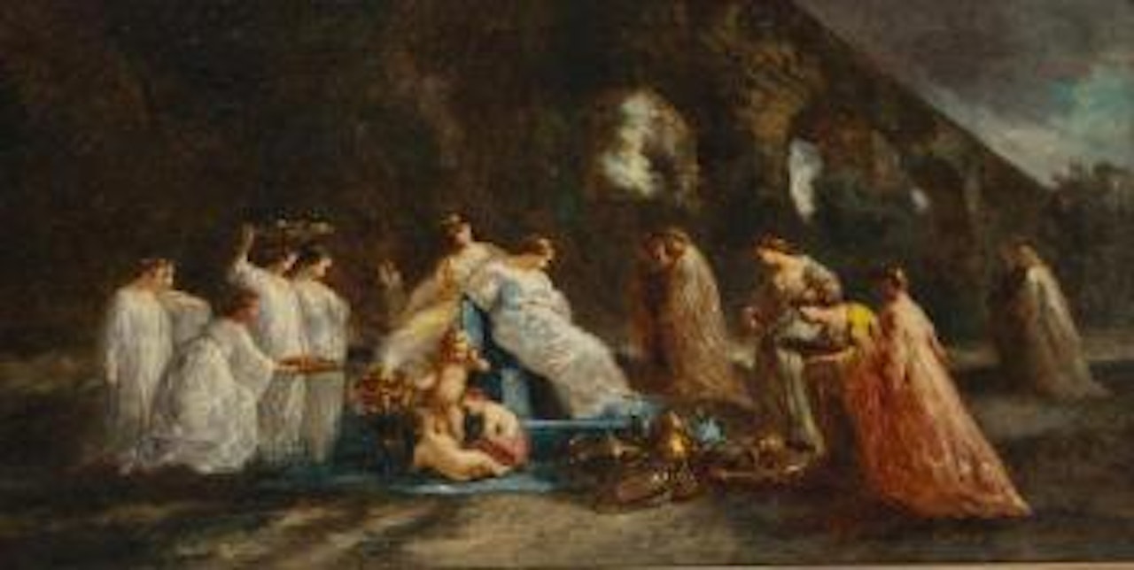 Hommage à l'Impératrice Eugénie by Adolphe Monticelli