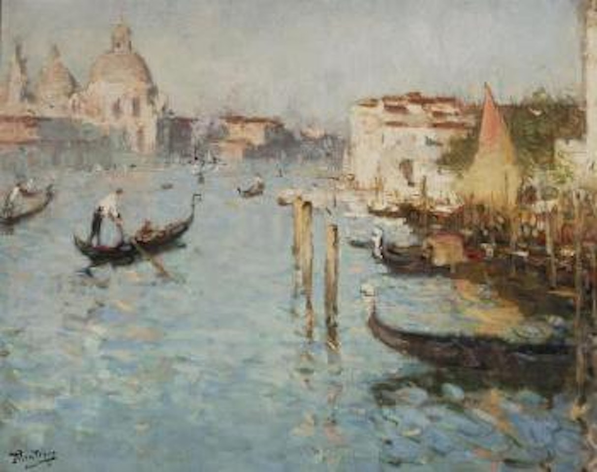 L’entrée du Grand Canal by Pierre Eugène Montezin