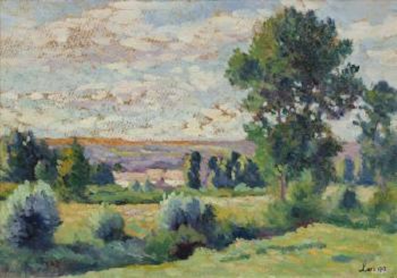 Paysage aux environs de Moulineux by Maximilien Luce