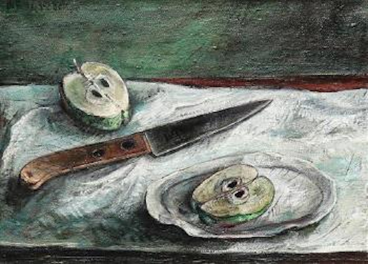 Apples and Knife by Yosl Bergner