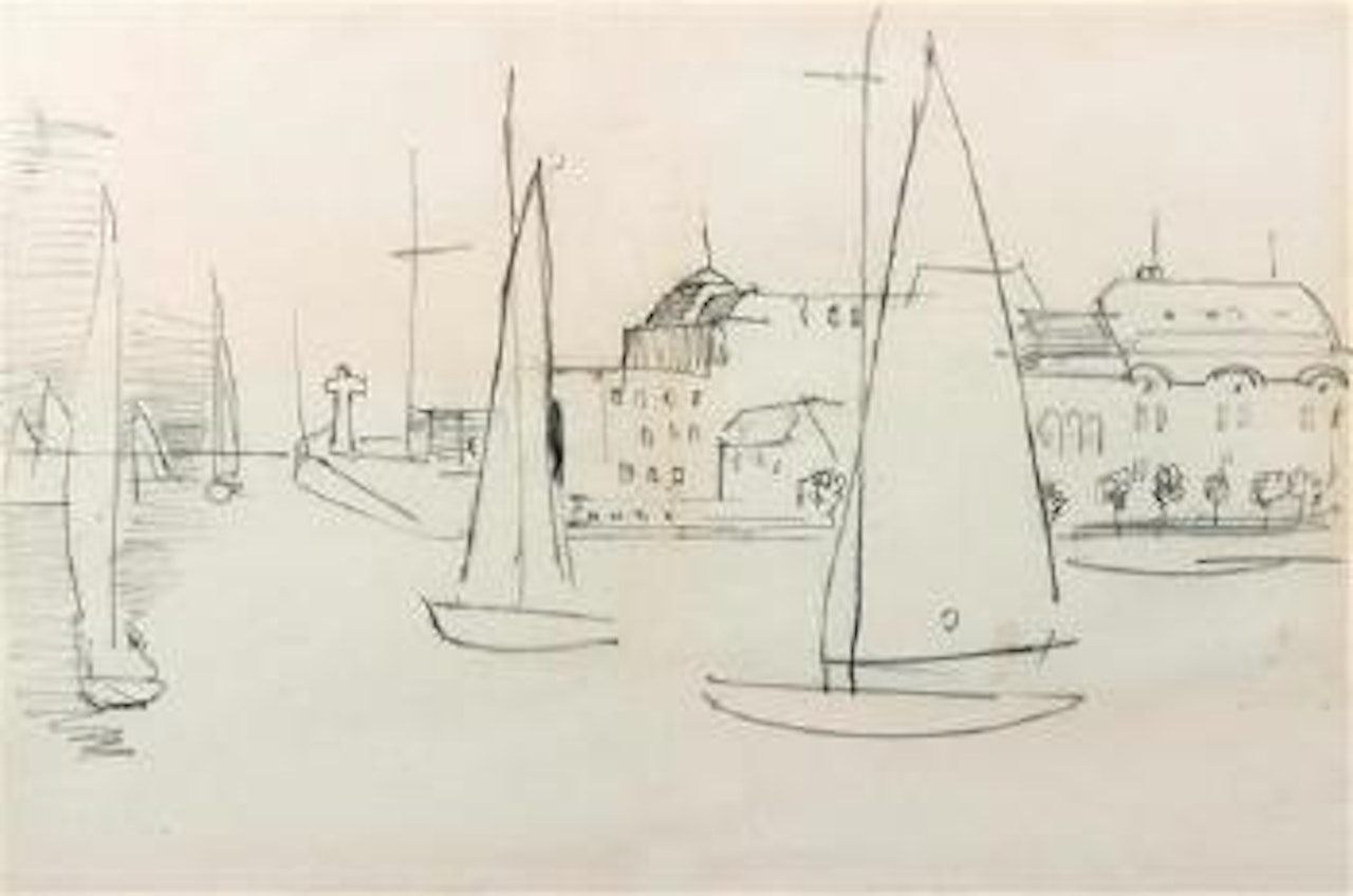 View of Trouville Casino, study by Raoul Dufy