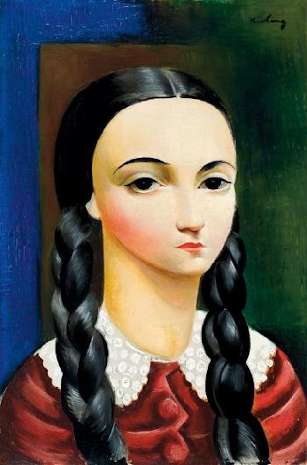Jeune Fille Aux Nattes by Moïse Kisling
