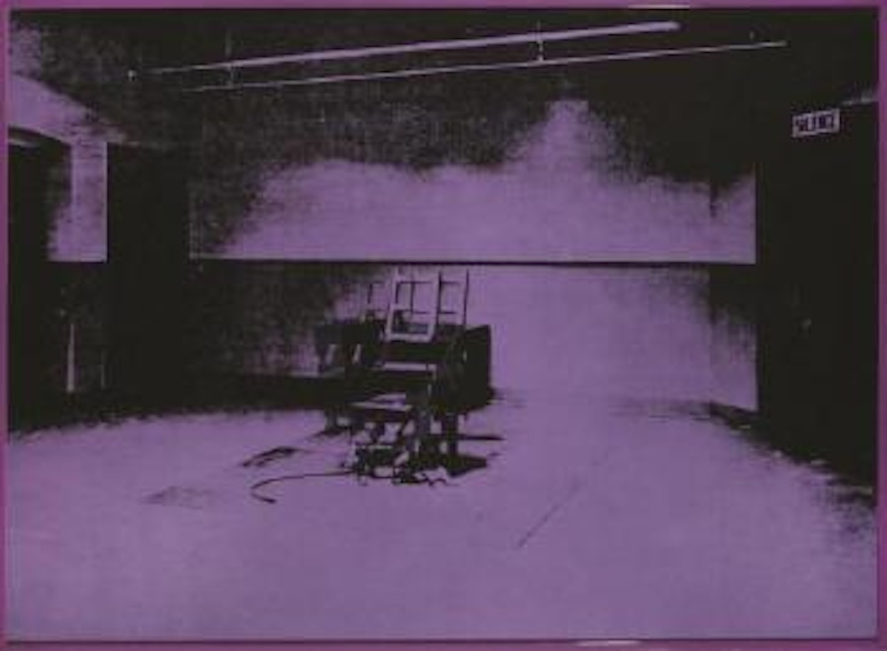 The electric chair by Andy Warhol