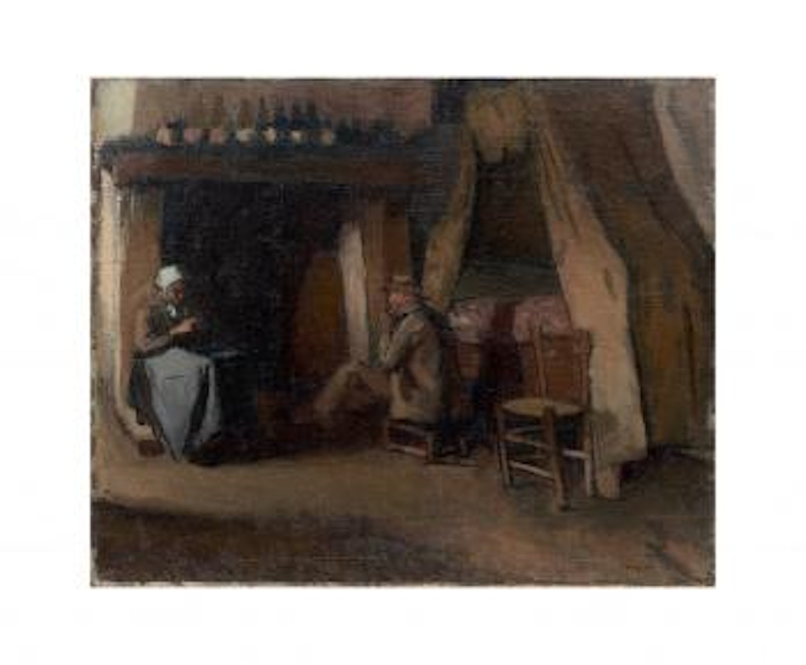 Intérieur paysan à la Percaillerie (Normandie) by Albert Marquet