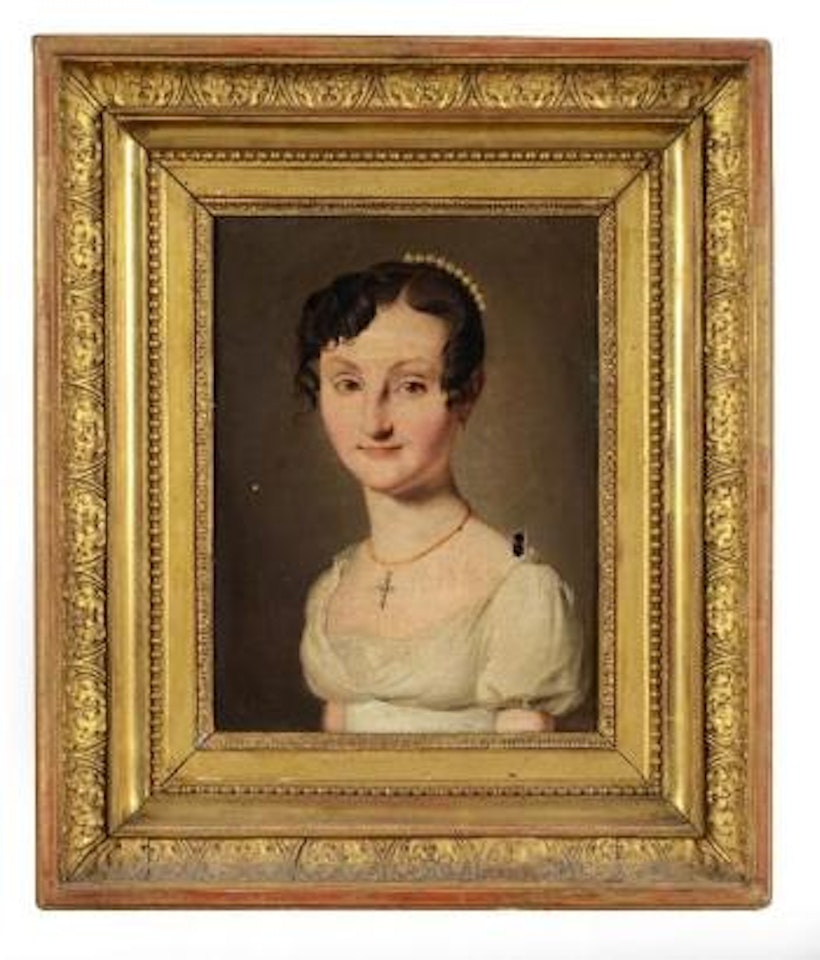 Portrait de jeune fille au peigne orné de perles by Louis-Leopold Boilly