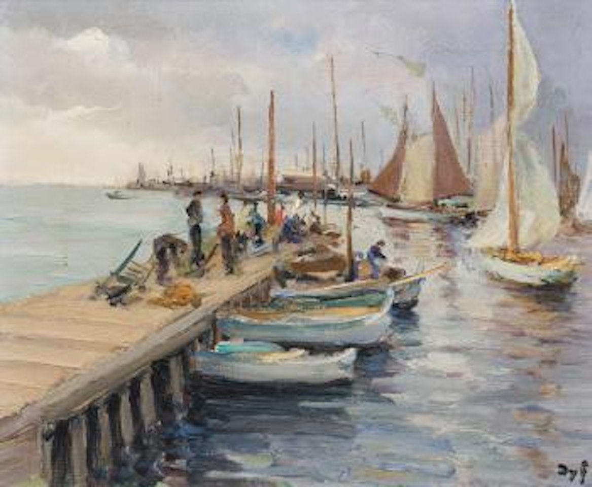 Le port de Cannes by Marcel Dyf
