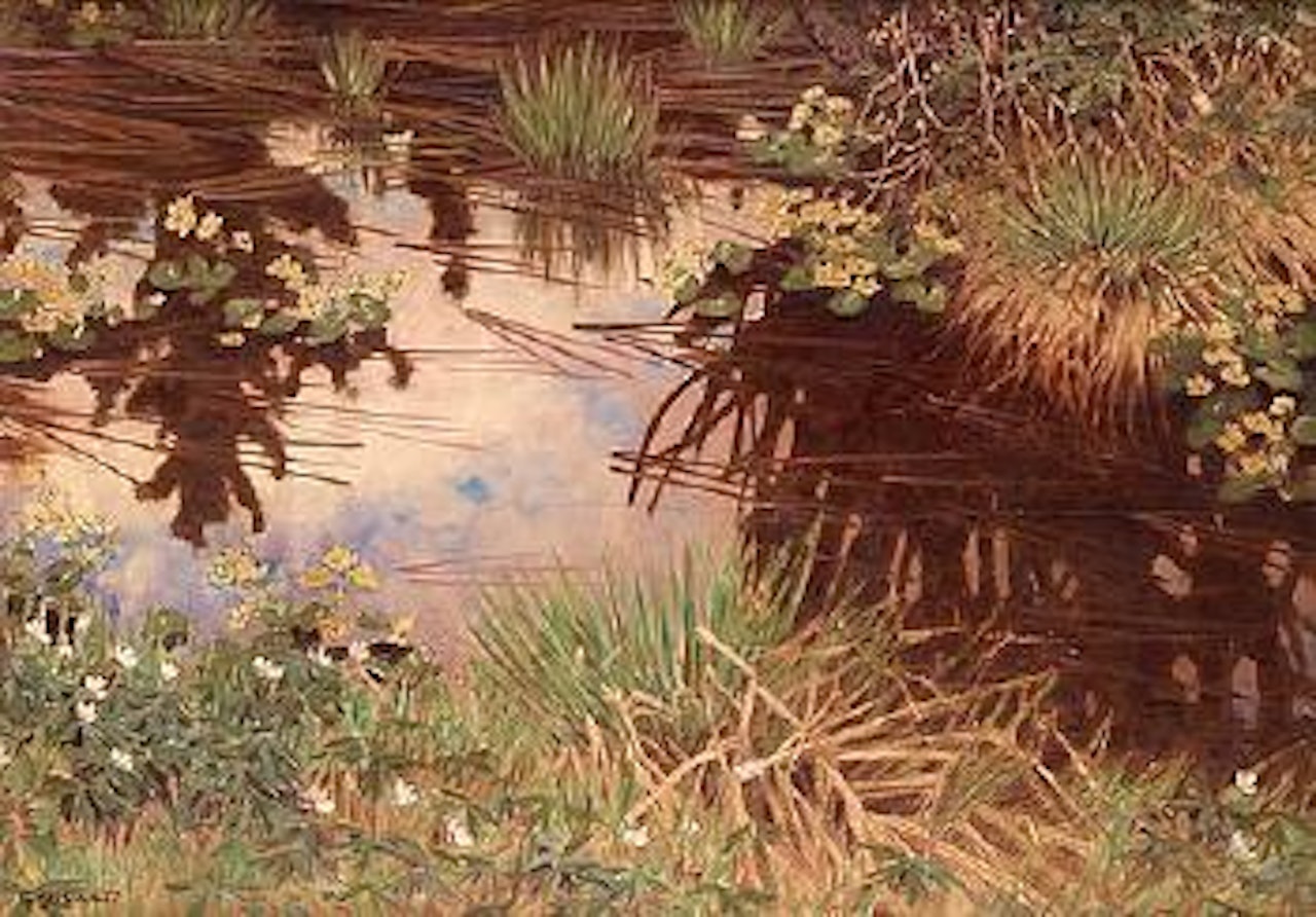 Skogstjärnet (The Lake in the Woods) by Gustaf Fjaestad