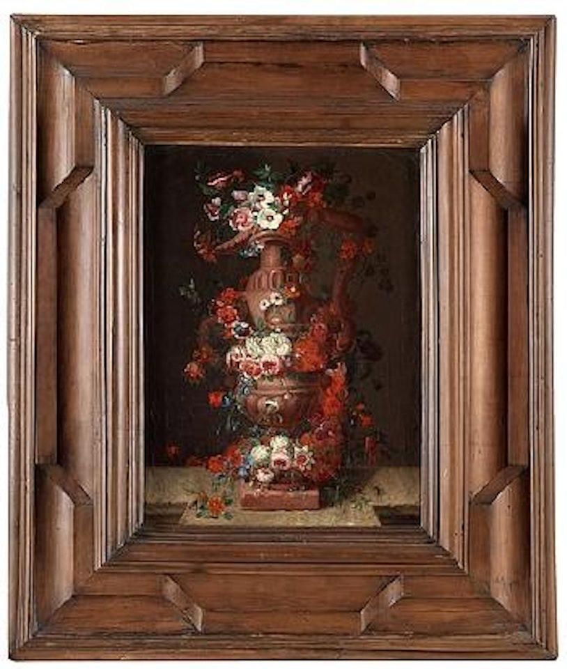 Flower still life with an urn by Pieter Hardime