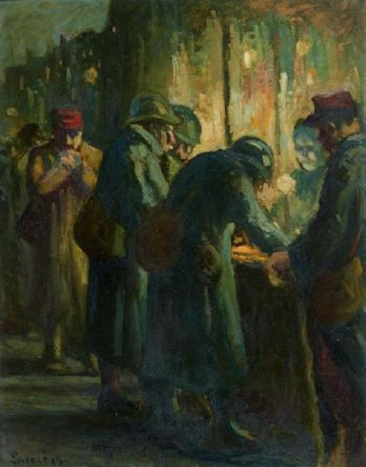 La marchande de beignets by Maximilien Luce
