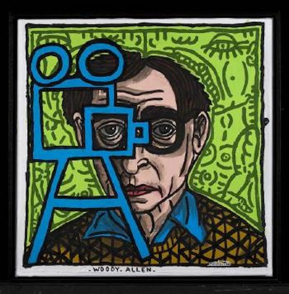 Woody Allen by Robert Combas