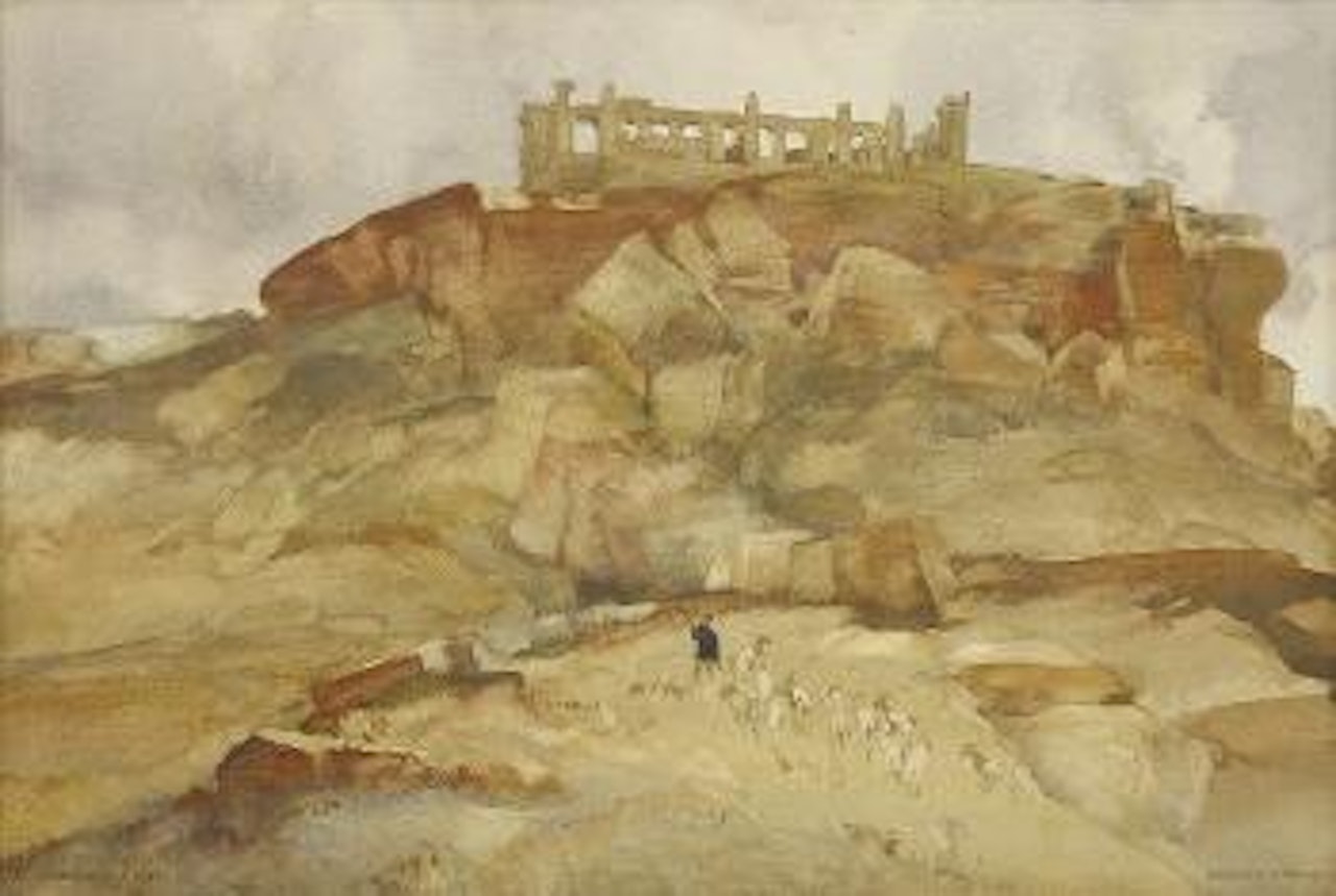The temple of Juno, Girgenti, Sicily by William Russell Flint