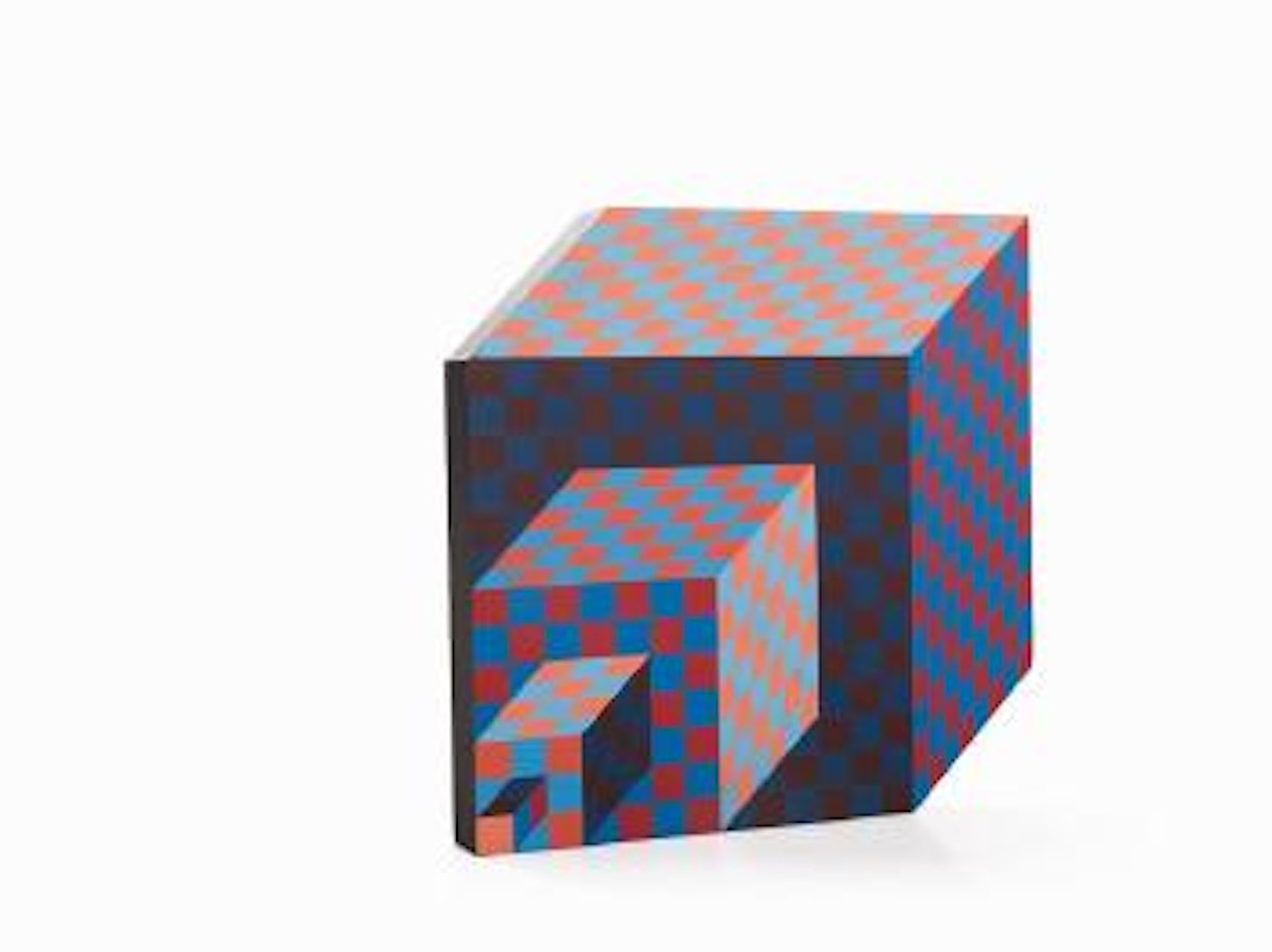 Standing object by Victor Vasarely