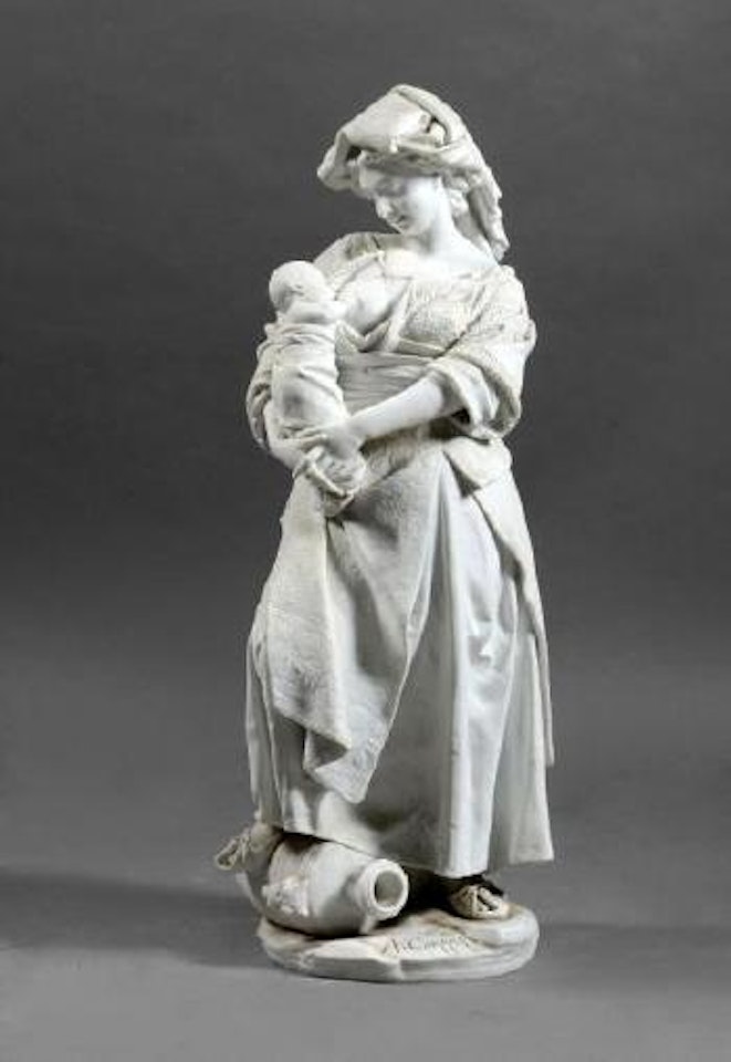 La jeune mère napolitaine by Albert-Ernest Carrier-Belleuse