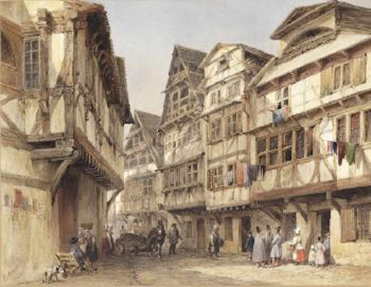 Strasburg Street by Edward Duncan