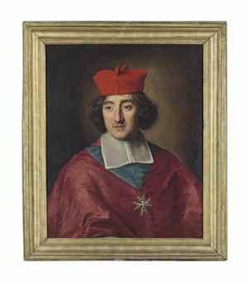 Portrait of Cardinal César d'Estrées, half-length, in clerical robes wearing the Order of Saint-Esprit by Jacob Ferdinand Voet