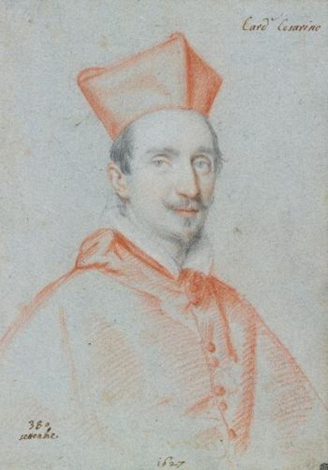 Portrait of Cardinal Cesarino, Bust-length by Ottavio Leoni