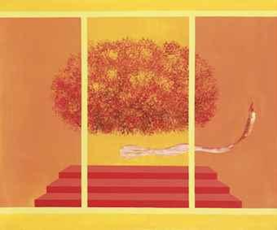 Untitled (Bird, Tree and Mountain Series) by Jagdish Swaminathan