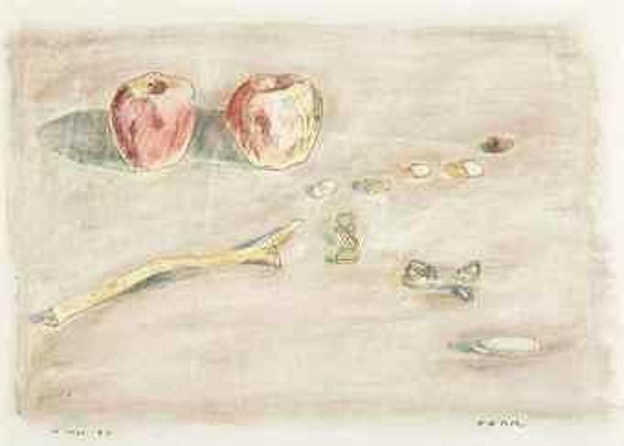 Two Apples by Prabhakar Barwe