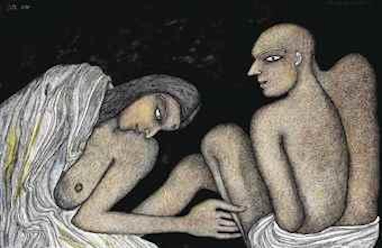 Untitled (Couple) by Jogen Chowdhury