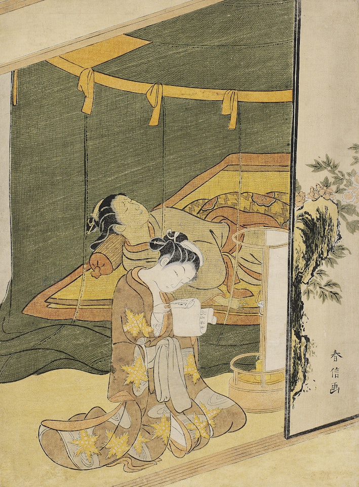 The Secret Love Letter by Suzuki Harunobu