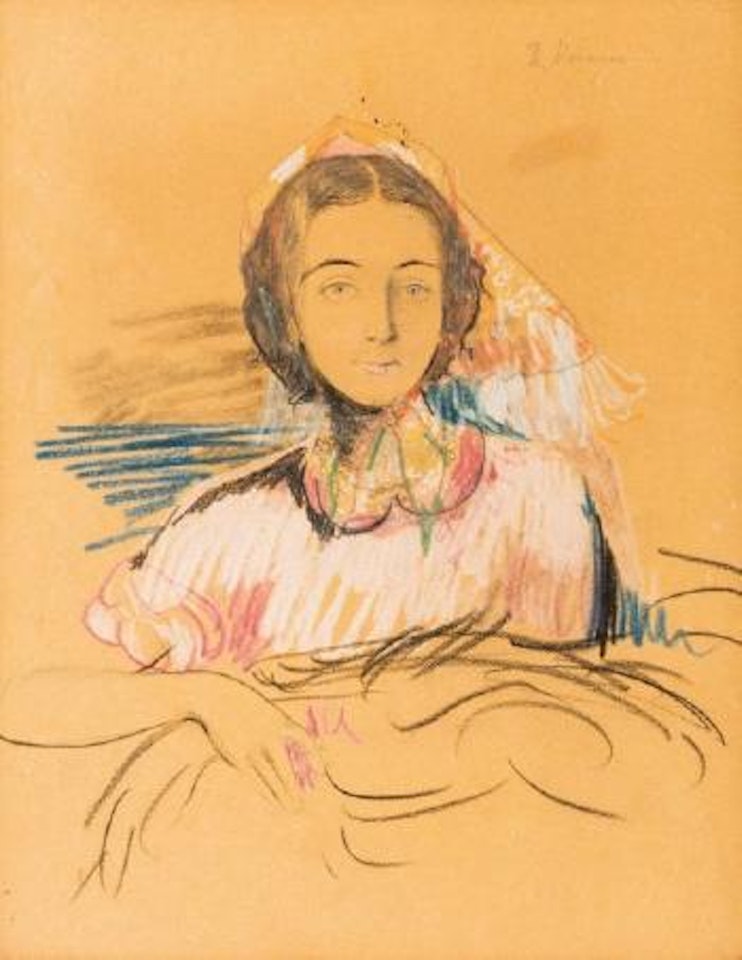Portrait de jeune femme by Filip Malyavin