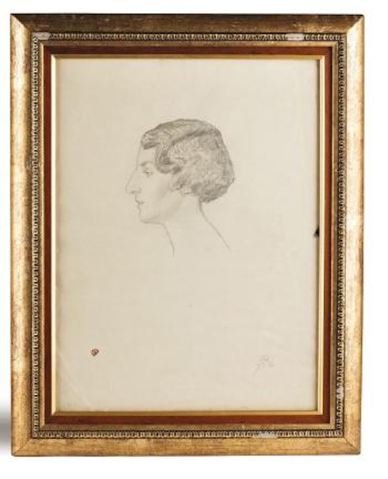 Portrait d’une élégante by Mstislav Valerianovich Dobuzhinsky