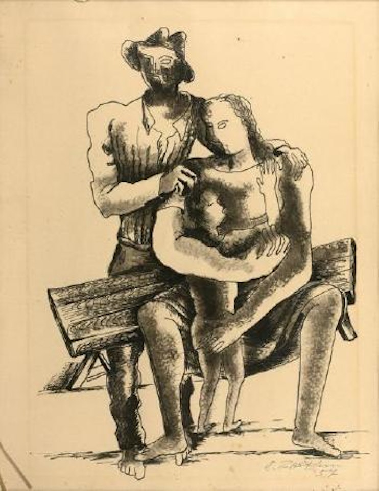 Le couple by Ossip Zadkine