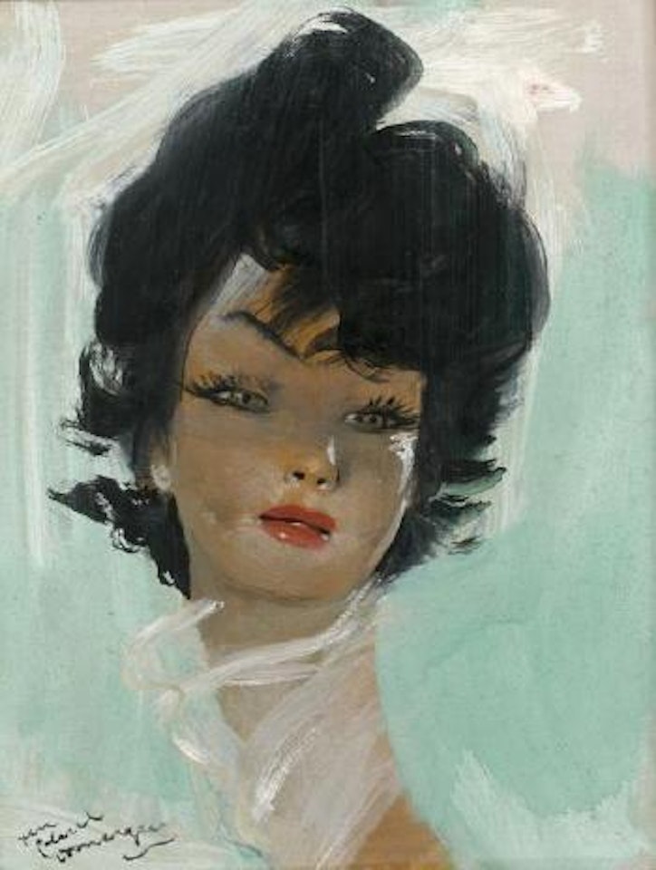 Portrait d'élégante en buste by Jean Gabriel Domergue