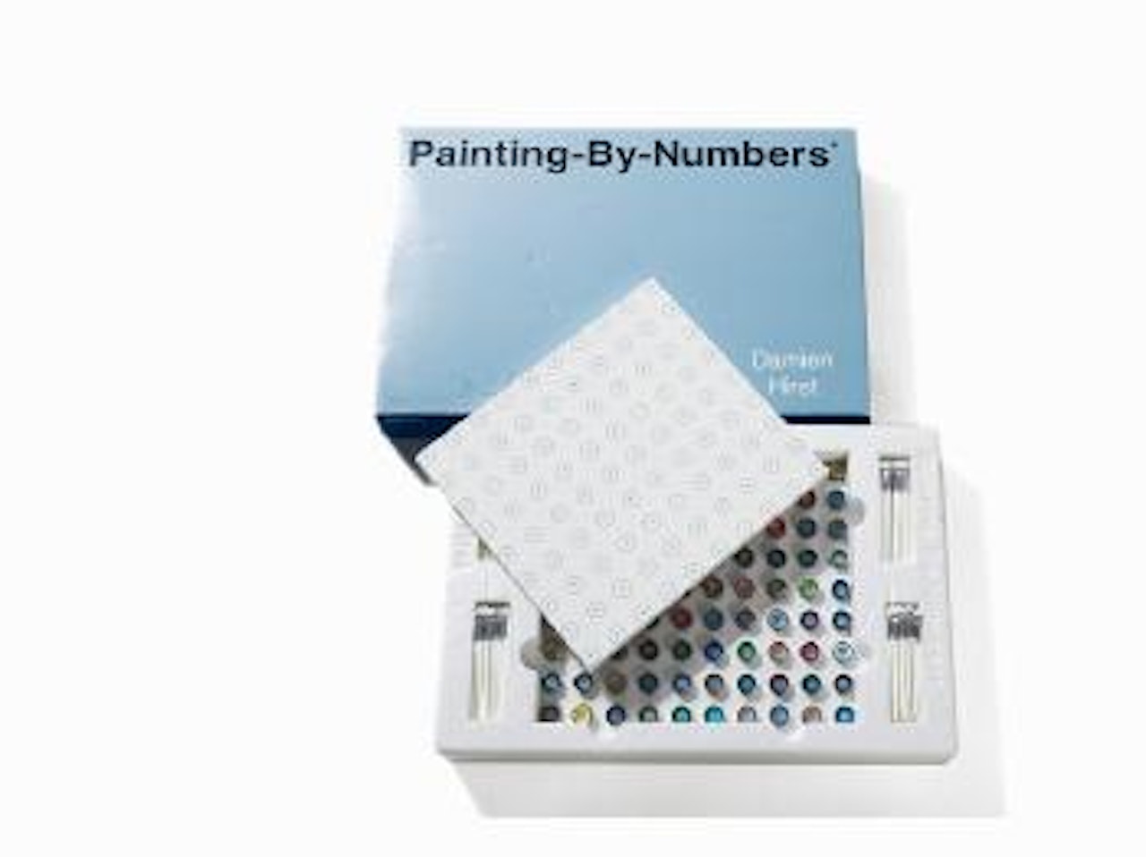 Painting-by-numbers (Blue) by Damien Hirst