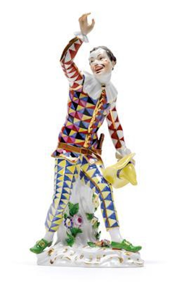 A figure of Pantalone of the „commedia dell’arte“,, by Johann Joachim Kändler