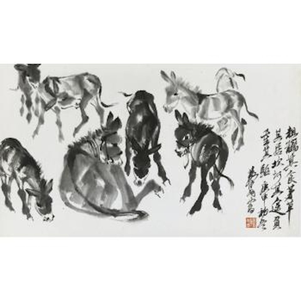 Group of donkey by Huang Zhou
