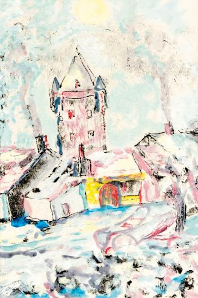 Alter Wehrturm am Niederrhein by Herbert Zangs