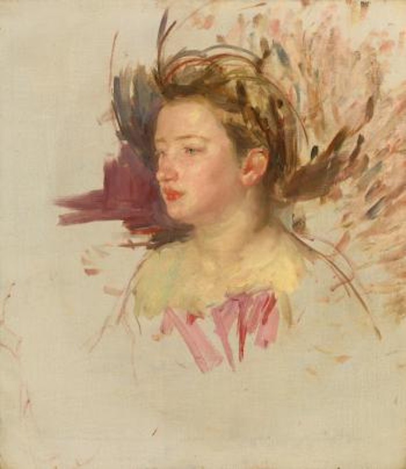 Sketch of Antoinette (No. 2) (Study of a Head) by Mary Cassatt