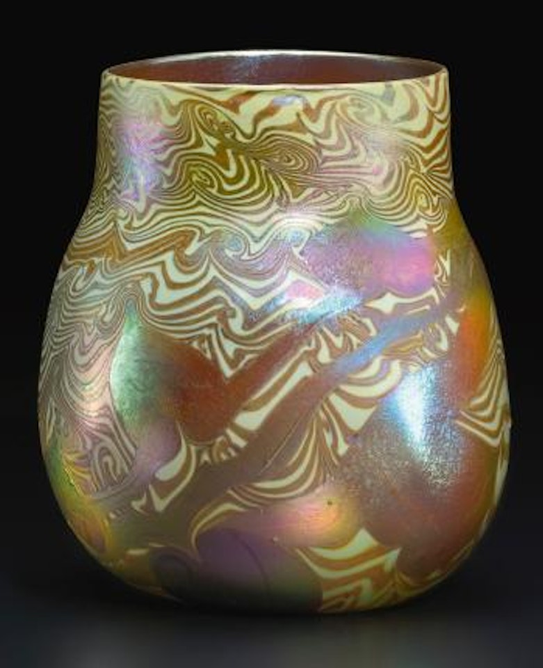 Decorated vase by Tiffany Studios