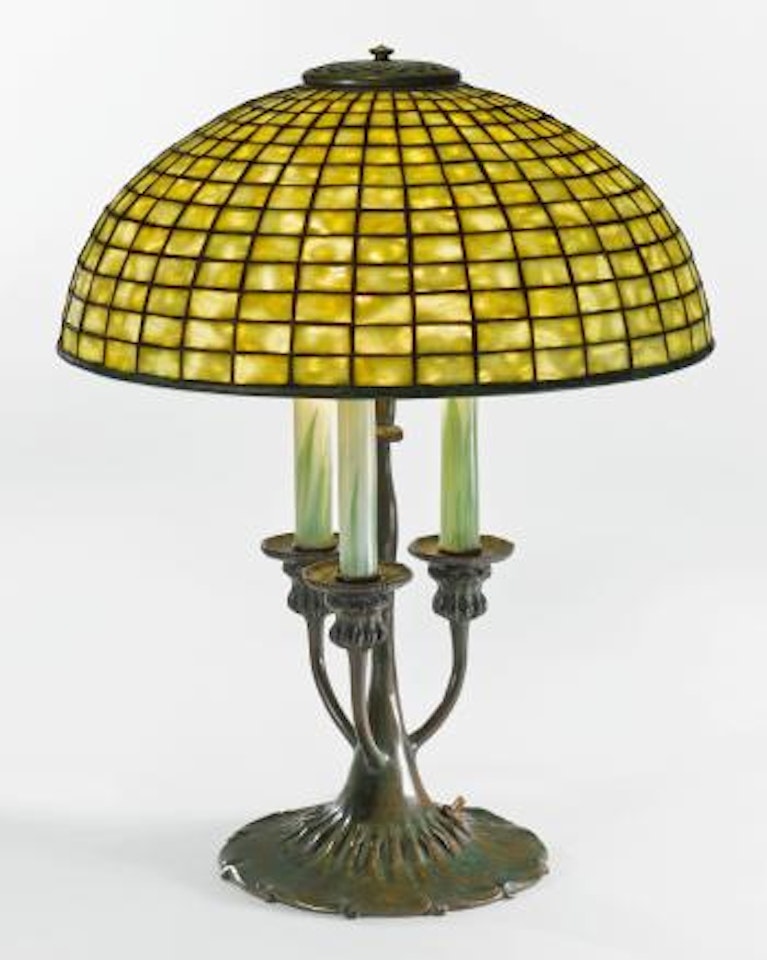'Geometric' Table Lamp by Tiffany Studios