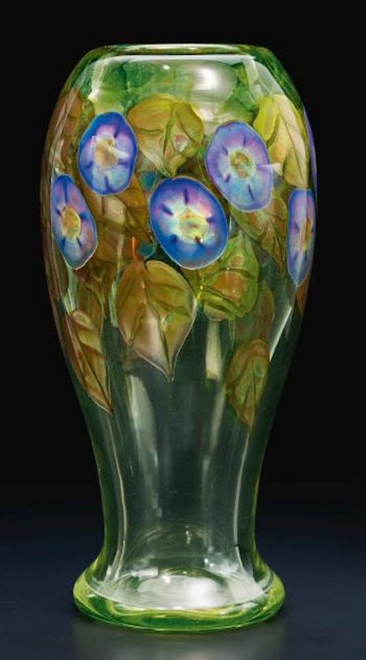 'Morning Glory' paperweight vase by Tiffany Studios